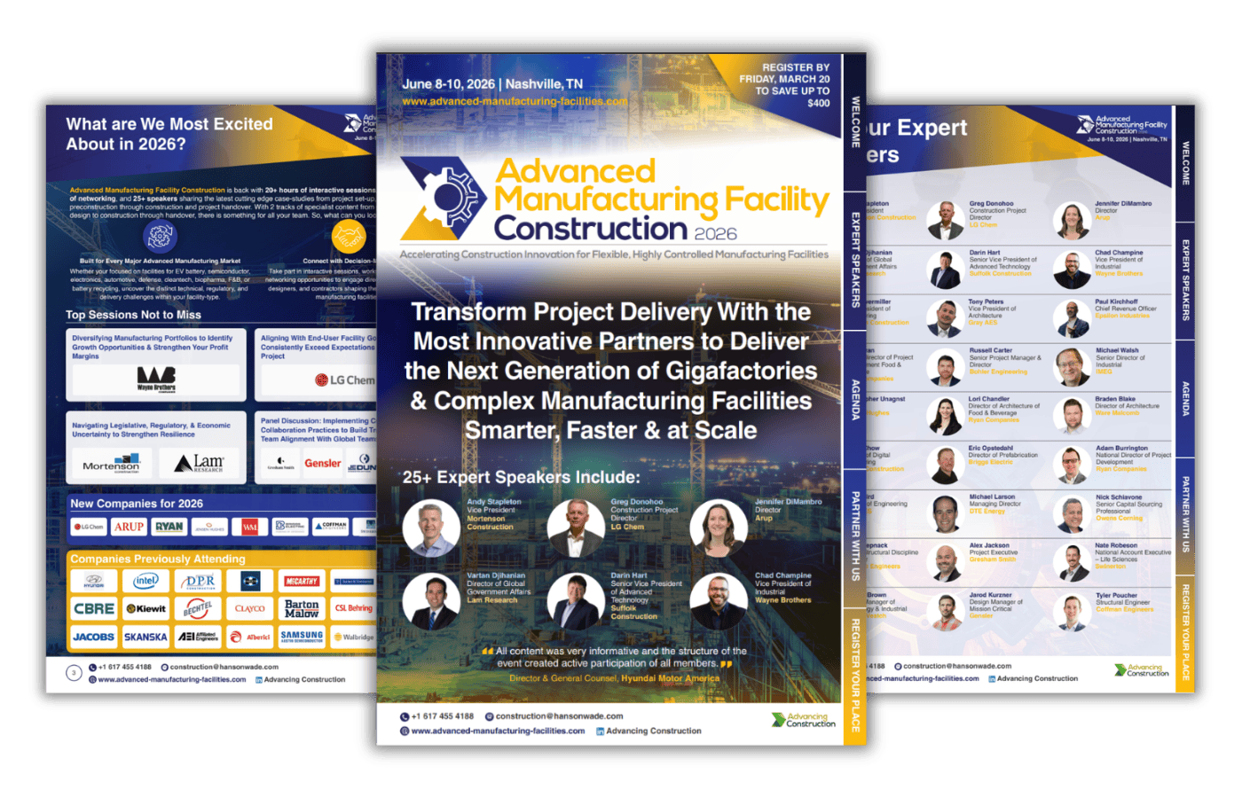 Advanced Manufacturing Facility Construction 2026 Full Event Guide Image
